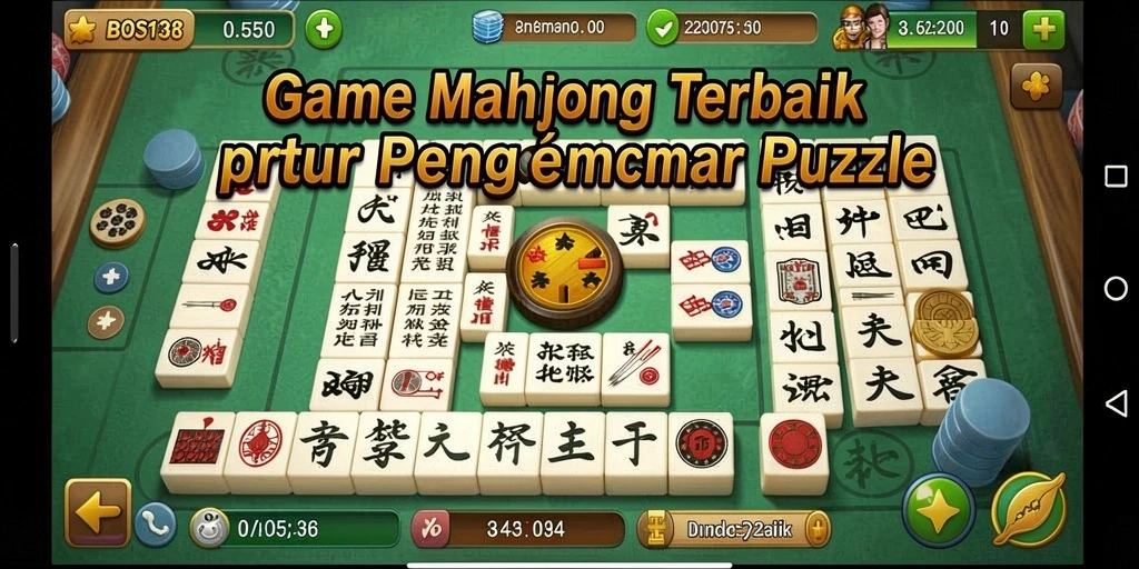 Screenshot menunjukkan gameplay seru di BOS138 Mahjong.
