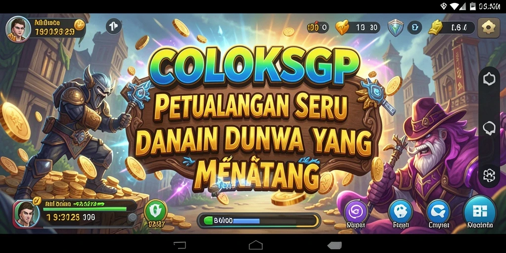 Tampilan gameplay COLOKSGP yang menantang dan menarik.