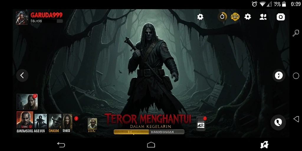Gameplay menyeramkan dalam GARUDA999 yang penuh ketegangan.