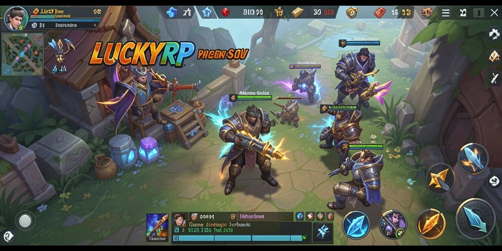 Gameplay menarik LUCKYRP dengan strategi dan pertempuran seru.