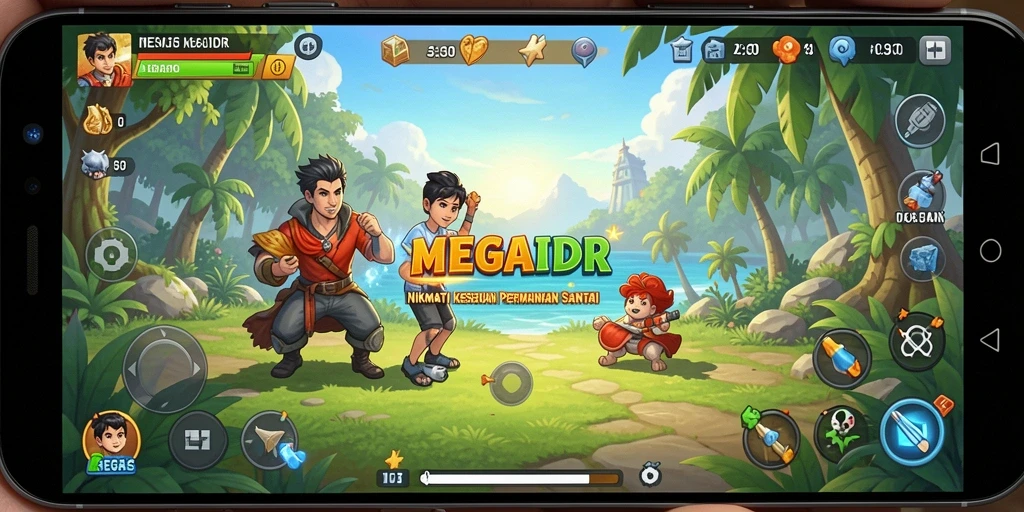 Tangkapan layar dari gameplay menarik MEGAIDR yang seru.