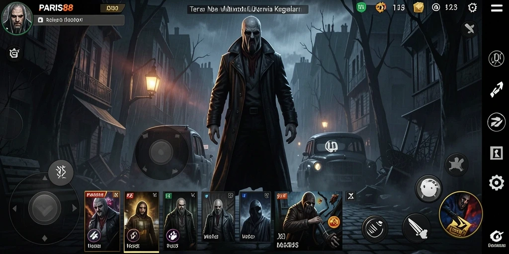 Gameplay menakutkan dalam PARIS88 dengan suasana mencekam.