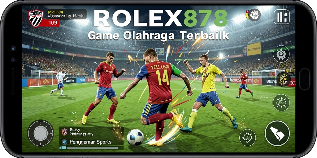 Tampilan menarik dari gameplay olahraga ROLEX878 yang seru.