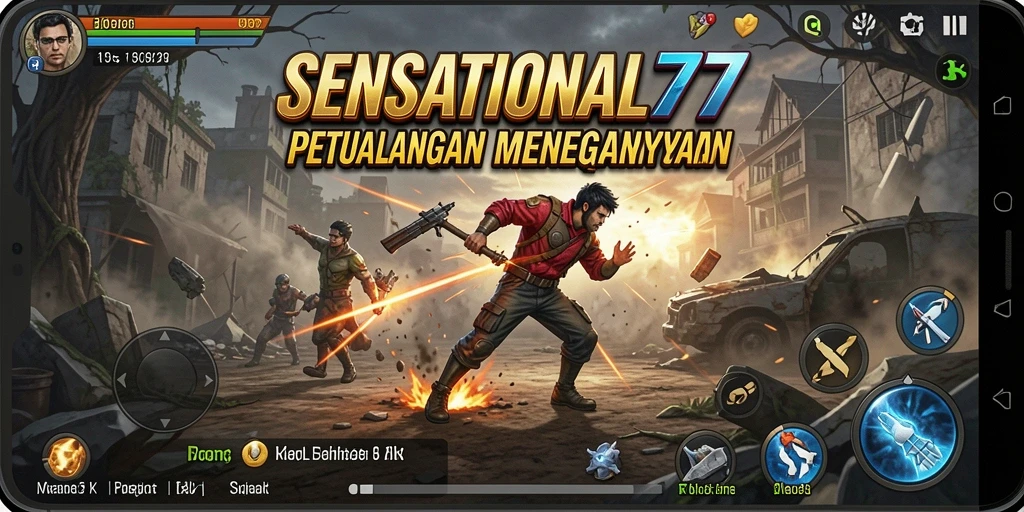 Screenshot gameplay menampilkan aksi seru dalam petualangan SENSATIONAL77.