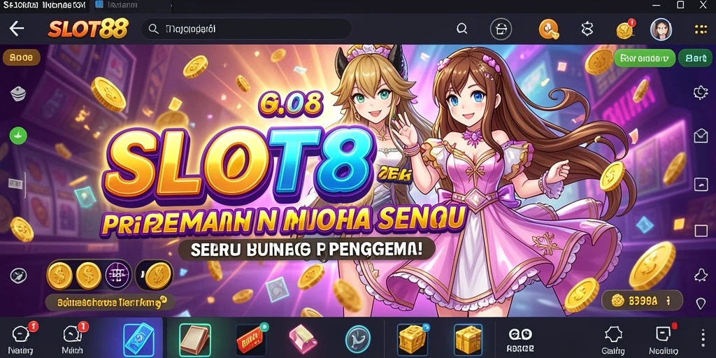 Screenshot SLOT88 menampilkan aksi karakter Anime yang seru.