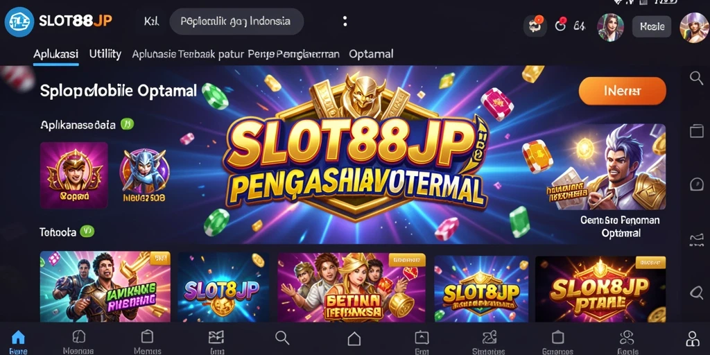 Tampilan antarmuka SLOT88JP yang menarik dan fungsional.