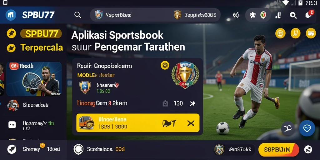 Tampilan gameplay menarik dari aplikasi Sportsbook SPBU77.