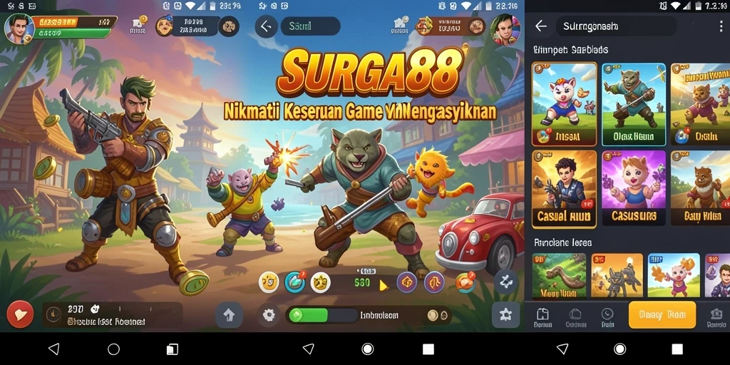 Screenshot gameplay SURGA88 menampilkan keseruan bermain game Casual.
